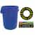TO-BL-C Custom Artwork Blue Towel Bin