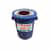 TR-BL-C Custom Artwork Blue Trash Can
