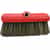 red plastic car wash foam brush with synthetic bristles that look like hogs hair