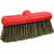 red plastic car wash foam brush with synthetic bristles that look like hogs hair