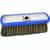 aluminum foam brush with a blue rubber bumper and synthetic bristles that look like hogs hair