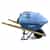 portable industrial vacuum installed on a wheelbarrow