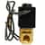 brass solenoid valve with black top and grey cord