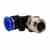 PDQ Push-In Brass Elbow 24336-PB - 1/4in. T x 1/4in. NPT