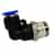 PDQ Push-In Brass Elbow 24336-PB - 1/4in. T x 1/4in. NPT
