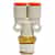 PDQ Push Tube Y Fitting, 1/4" Tube x 1/4" NPT - 03320048