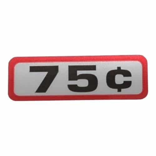 .75 Decal For Front Slide