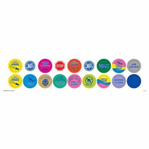 21719 GinSan Rotary Switch Decal - 18 Count