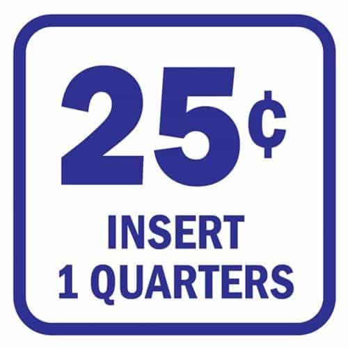 15071 Insert 25 Cents Blue and White Decal