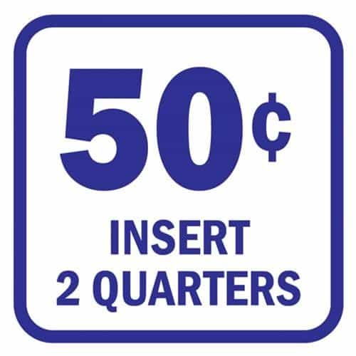 15036 Insert 50 Cents Blue and White Decal
