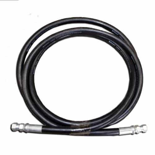 HA054WBK0102 Black Wirebraid Hose with 1/4" Ends
