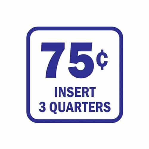 15145 Insert 75 Cents Blue and White Decal