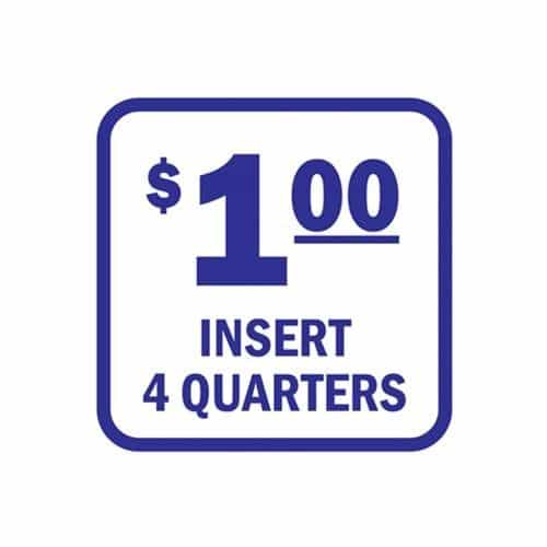 15146 Insert 1 Dollar Blue and White Decal
