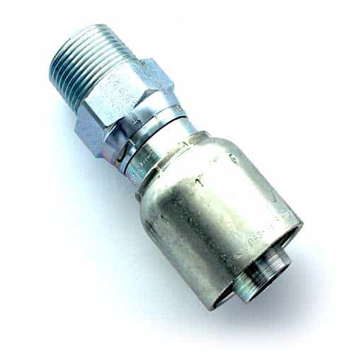 crimp style hydraulic hose fitting