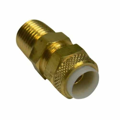 268P06X04 Dayco Straight Fitting, Brass - 3/8" Tube x 1/4" MIP