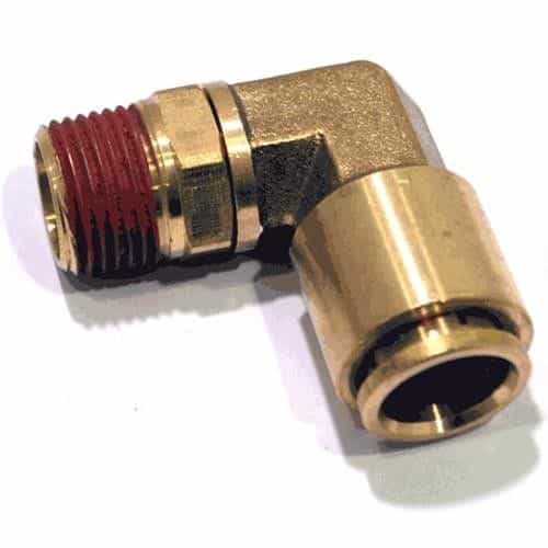 20-085 Elbow Push-In Swivel Fitting - 1/2 Inch Tube OD x 3/8 Inch Male NPTF