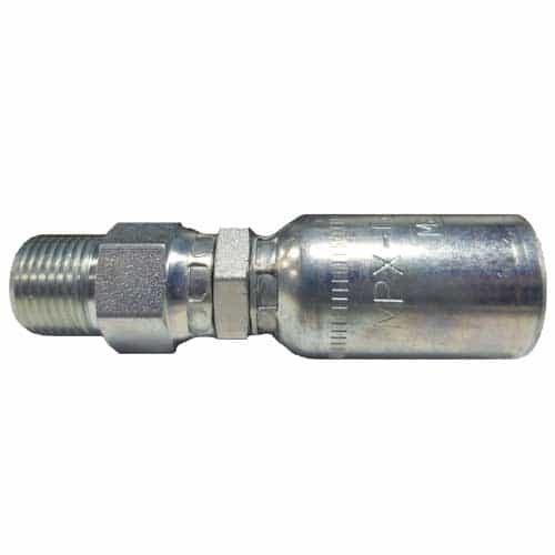 Male Pipe Swivel Crimp Fitting 3/8 WB X 3/8 Male Swivel