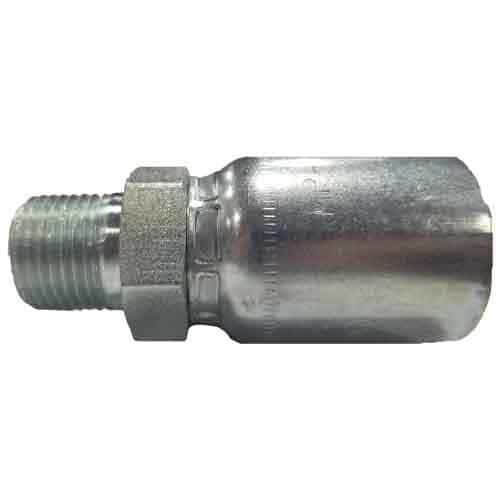 MP-12-08 Female 3/4 Inch Hose x 1/2 Inch NPTF Male Pipe Crimp Fitting