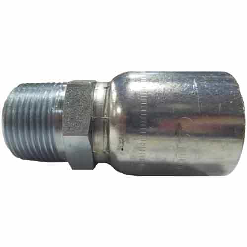 MP-16-16 Crimp Style Fitting - 1" Hose x 1" Male NPT