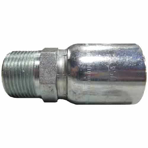 MPX-16-16 Crimp Style Fitting - 1" Male and a 1" Wire Braided Hose Connection