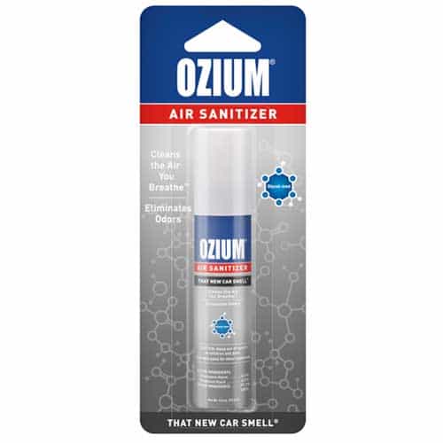 Ozium Spray in plastic packaging