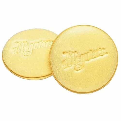 Two Yellow Meguiar's Foam Applicator Pads