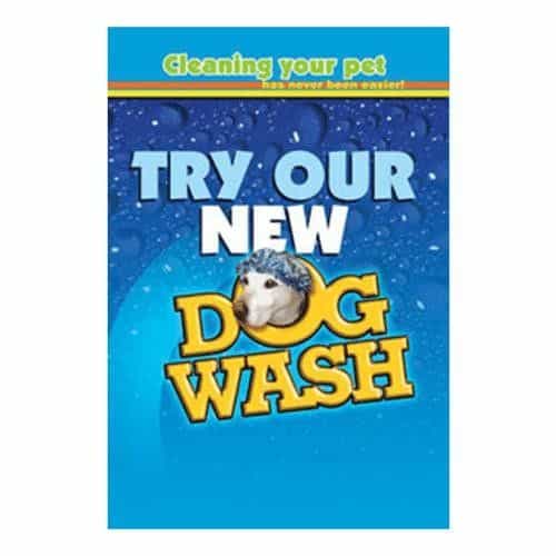 Kleen-Rite PTW132 Polystyrene Dog Wash Sign