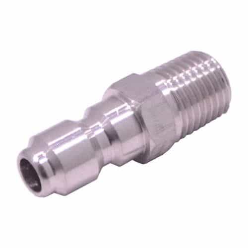 General Pump D10077 Quick Disconnect, Stainless Steel, 1/4 in. NPT-M x 1/4 in. Plug