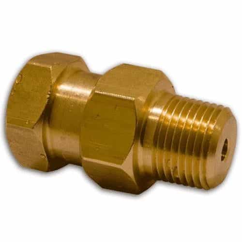 Kleen-Rite Brass 3/8 M x 1/4F Straight Swivel