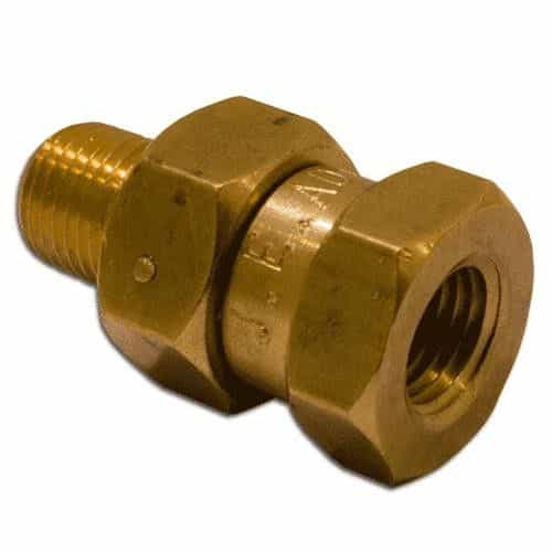 Kleen-Rite Brass 1/4 M x 1/4 F In-Line Swivel