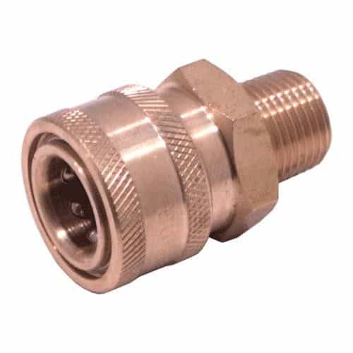 General Pump D10004 Quick Disconnect, Brass 3/8 in. NPT-M x 3/8 in. Coupler