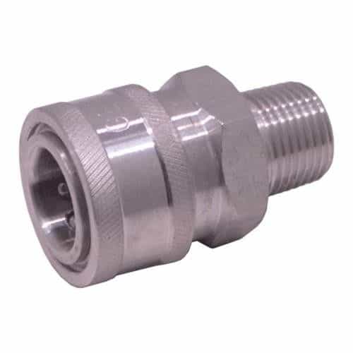General Pump D10075 Quick Disconnect, Stainless Steel, 3/8 in. NPT-M x 3/8 in. Coupler