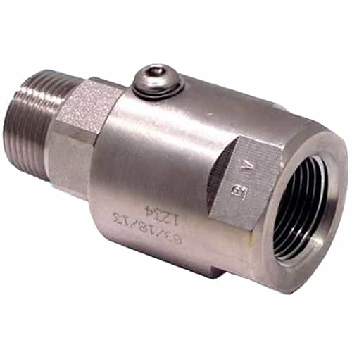 Super Swivel 1234 SS12MP75XFP75-Ni-AL Inline Swivel, AFLAS Seals, 3/4 In. M x 3/4 In. F