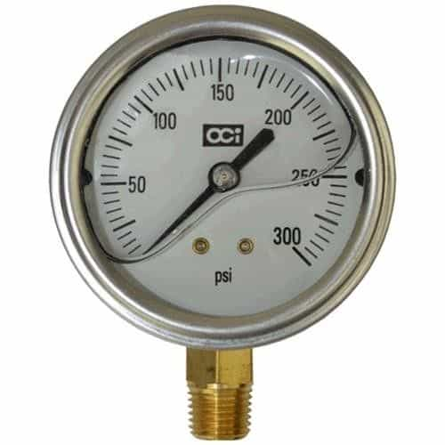 OCI Instruments 3034L 300L Liquid-Filled Pressure Gauge