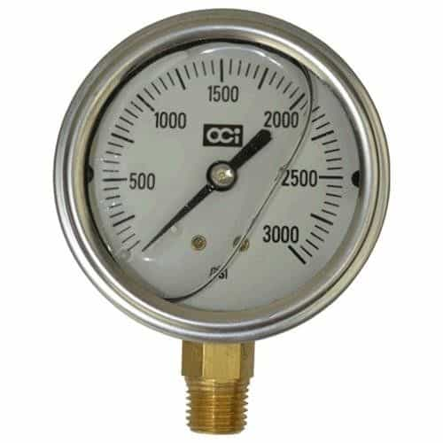 OCI Instruments 3034L 3000L Liquid-Filled Pressure Gauge