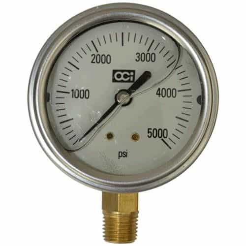 OCI Instruments 3034L 5000L Liquid-Filled Pressure Gauge