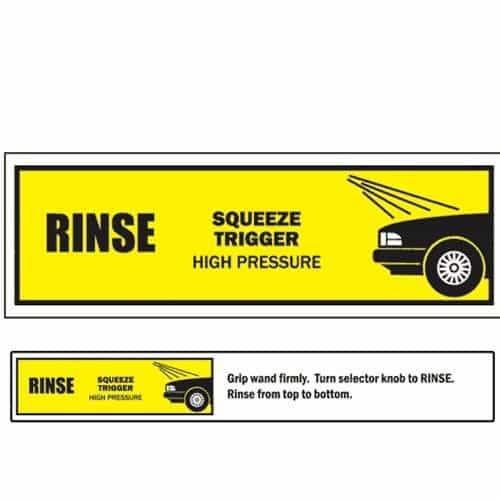 SI0130S2 Kleen-Rite Rinse Sign