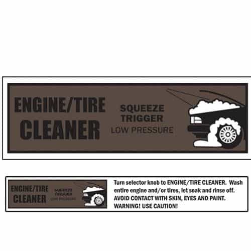 Tire / Engine Cleaner Sign Strip