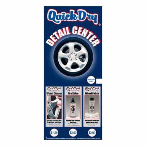 Quick Dry Detail Center 3 Column Decal
