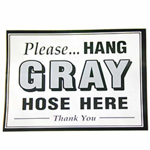 15096 The Dualer Hang Hose Here Decal - Gray