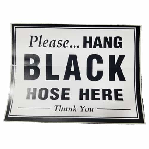 15097 The Dualer Hang Hose Here Decal - Black