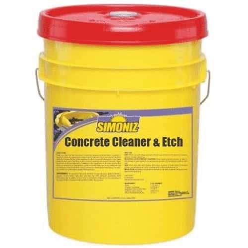 Yellow and red five gallon bucket