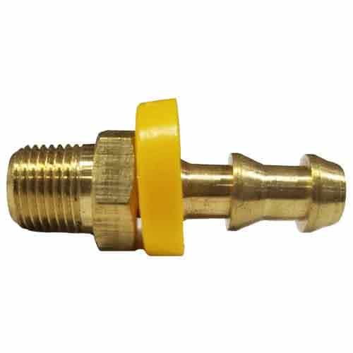 30-200 Push Lock Barb Brass Male Adapter