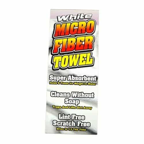White Microfiber Towel Overlay
