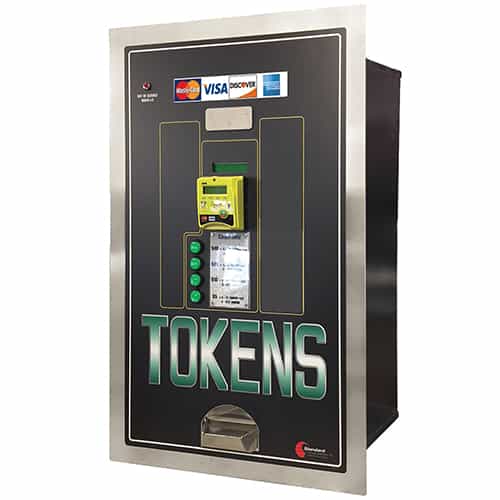 Standard Change-Maker MC525RL-CC Dual Hopper Token Dispenser with Credit Card Reader
