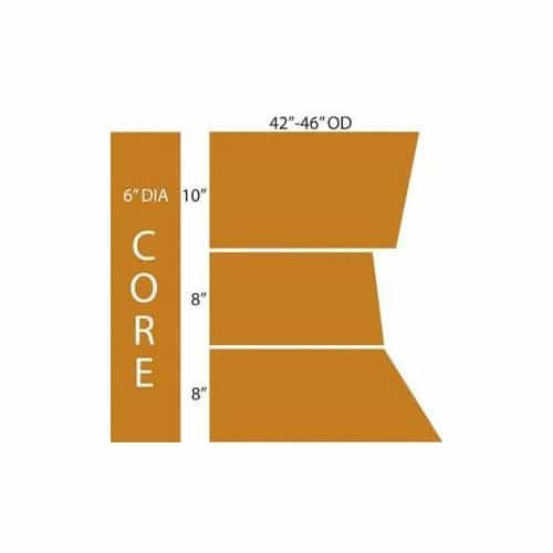 Model 2X2/Driver Side 26" High Core - Red Cloth