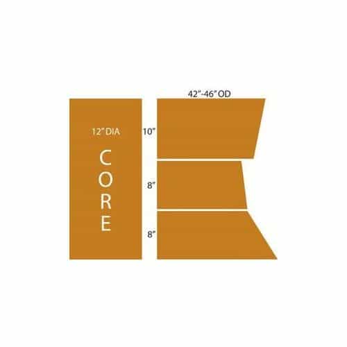 Model 2X2/Passenger Side 26" High Core - Blue Clot