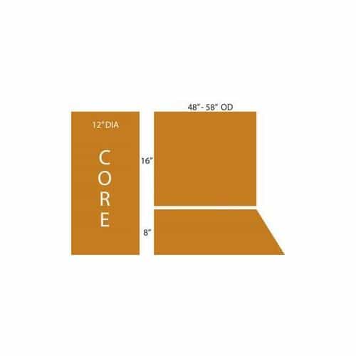 24" Programmable Side Washer Bottom Section - Red Cloth