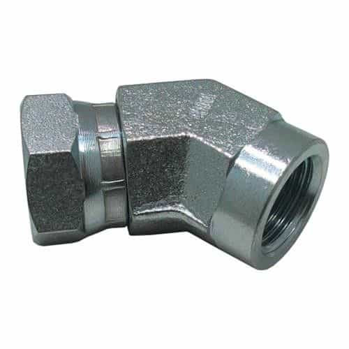 150466 45 Degree Non-Working Elbow Swivel - 3/8 Inch Female Pipe X 3/8 Inch Female NPSM