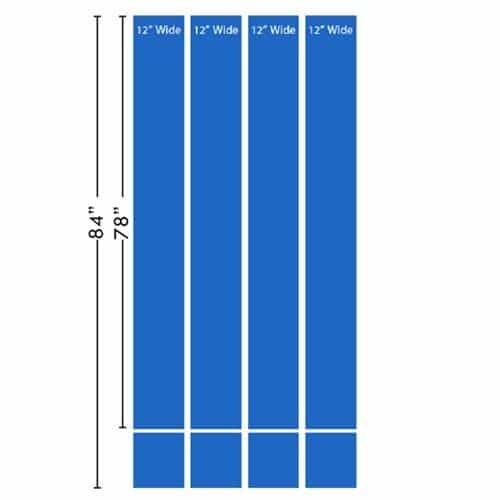 Universal Brush Belanger Whip-A-Cross 600 Replacement Cloth - Rod Style, Blue